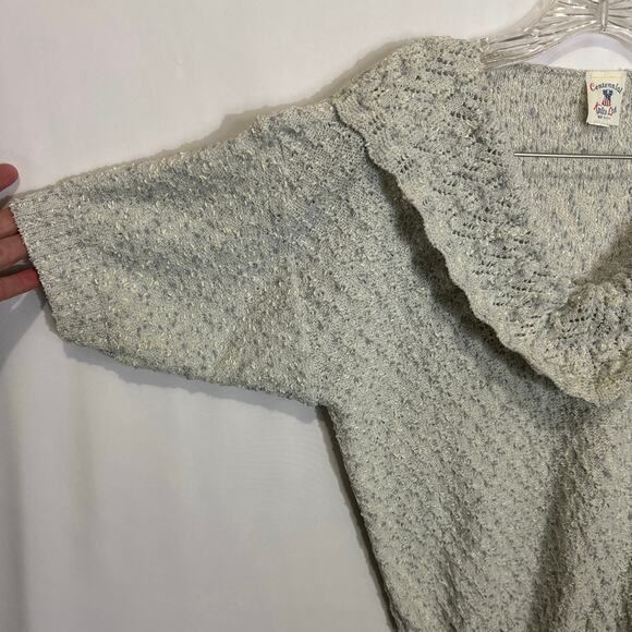 American Vintage Centennial Knits Ltd textured sweater large collar size medium - Picture 16 of 16